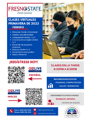 Universidad para padres con codigo QR